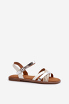 Women's Sandals Made of Eco Leather Sergio Leone SK085H White