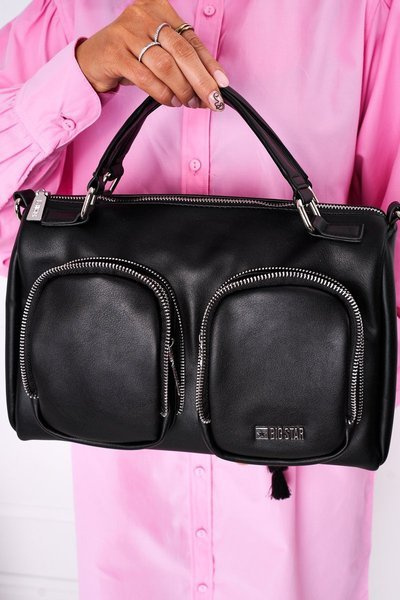 Women's Bag With Pockets Big Star HH574145 Black