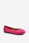 Ballerinas With Eco Leather Decoration Pink Enicoria