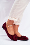 Women’s Ballerinas Suede Burgund Jordos