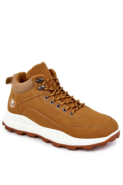 Men's Warm Trekking Shoes Trappers Camel Otto