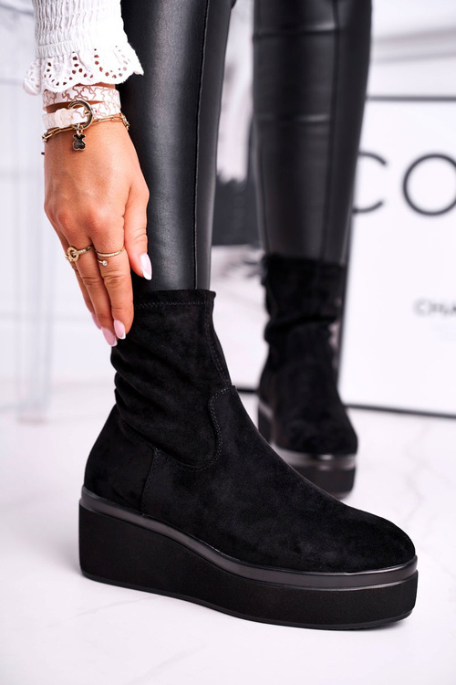 Women's Boots Suede Sergio Leone BT730 Black