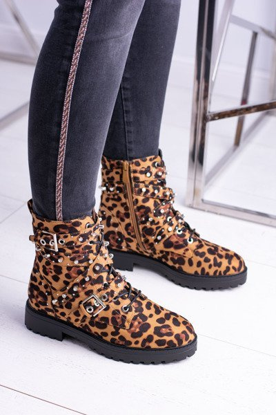 Women's Boots High Trappers Leopard Albere