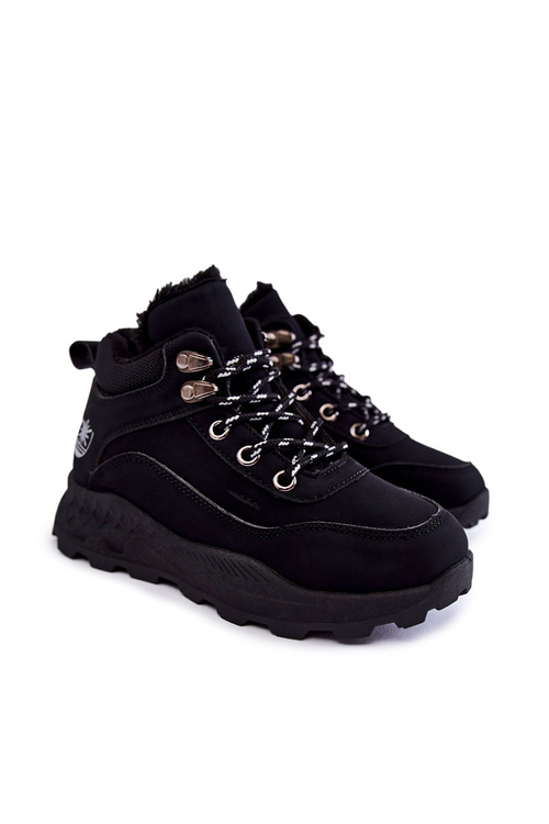 Children's Warm Boots Trappers Black Otto