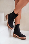 Ankle Boots With Zip Insulated Black Linneviae