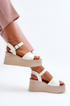 Women's Wedge Sandals White Geferia