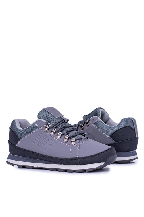 Solidne Męskie Szare Buty Trekkingowe Newlans