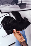 Women’s Boots On Heel Warm Black Fevim