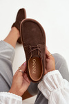 Women's Barefoot Type Shoes Made of Natural Suede Zazoo 327 Chocolate