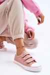 Classic Velcro Fabric Sneakers Big Star LL274A200 Pink