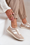 Sneakersy Trampki Niskie Damskie Beżowe Sellira