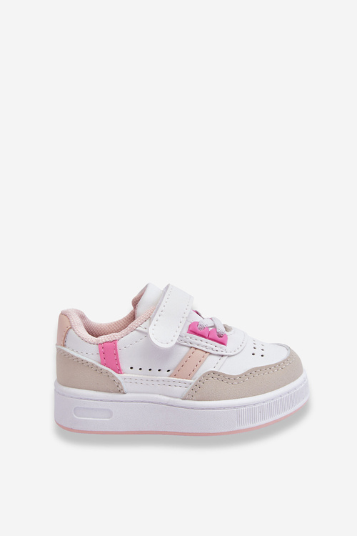 Classic Children's Sports Shoes White and Pink Marlin