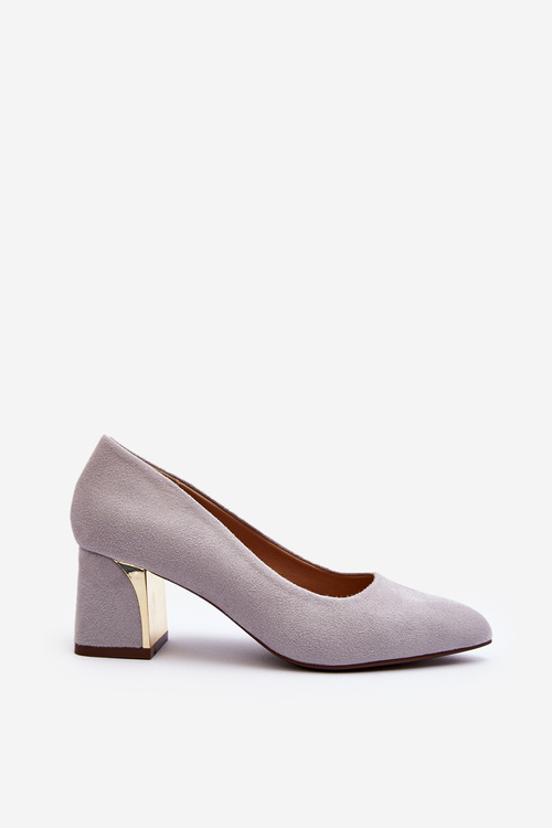 Grey Pumps with Stiletto Heel Stelloria
