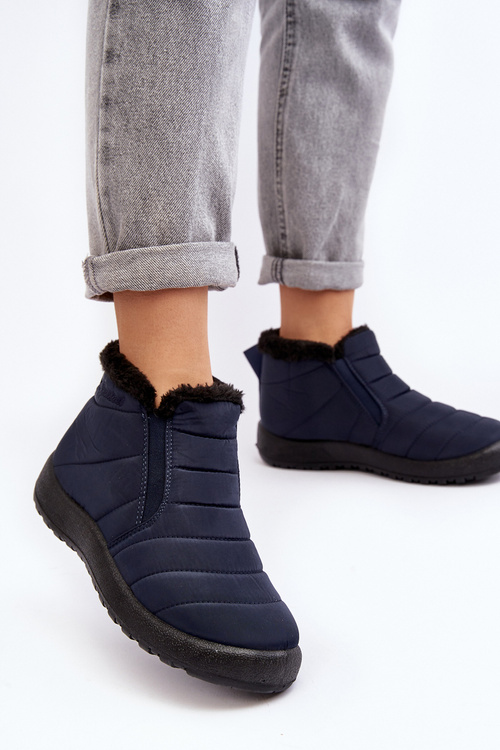 Lined Low Women's Snow Boots Navy Enmore
