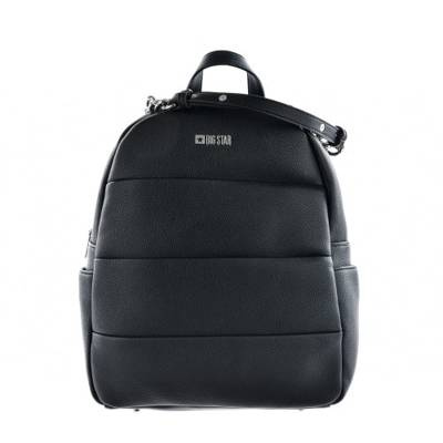 Big Star Women's Leather Backpack LL574016 Black