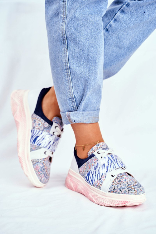 Women’s Sport Shoes Sneakers Leather Maciejka 04448-27