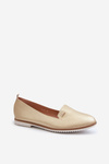 Women's Flat Loafers Gold Enzla