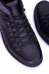Neex Black Leather Men's Warmed Boots Timmo Sneakers