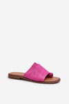 Women's Suede Flip-Flops Pink Amite
