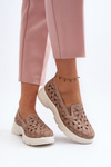 Pink Women's Cutout Loafers Emilei