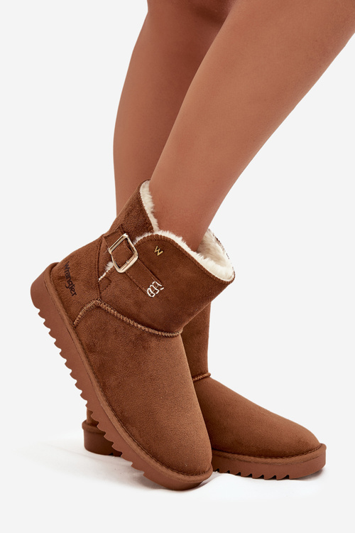 Women's Snow Boots with Buckle Wrangler 20253091.37B Camel