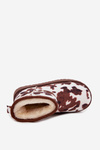 Children's Youth Snow Boots Lined with Furry Patches White-Brown Mireya