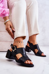 Leather High Heel Sandals La.Fi Black Leratto