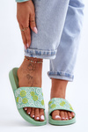 Klapki Damskie Emotikony Zielone Cosette SD5176