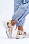 Sneakersy Damskie Sznurowane Multikolorowe Cortes BL378