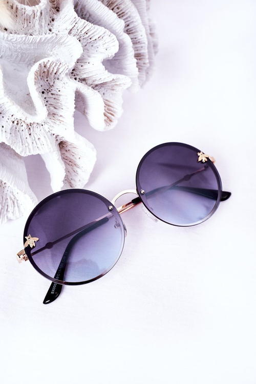 Gold Sunglasses With A Fly Graphite Ombre