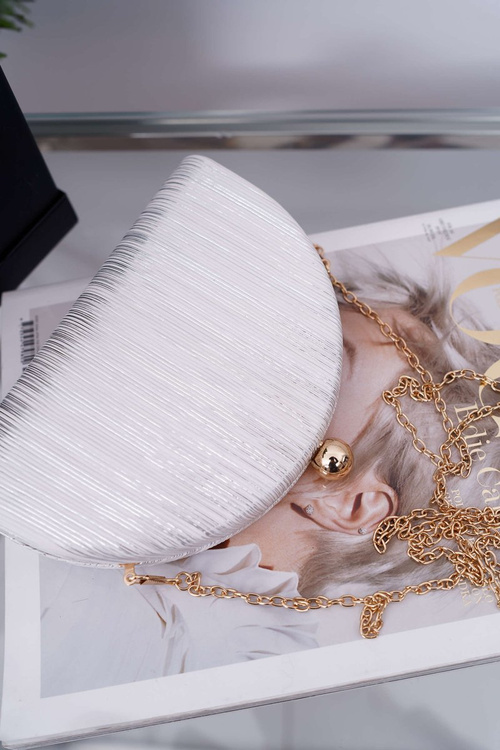 Damska Srebrna Torebka Wieczorowa