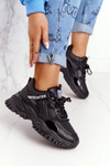Women's Sneakers On A Chunky Sole Black Laugh