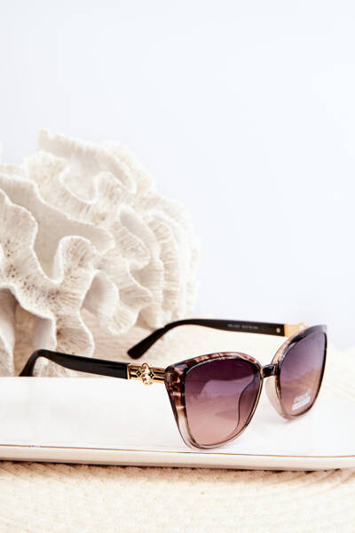 Okulary Przeciwsłoneczne UV400 Damskie Brązowe