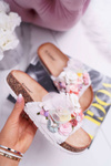 Women's Flip Flops With Flowers White Enrissa