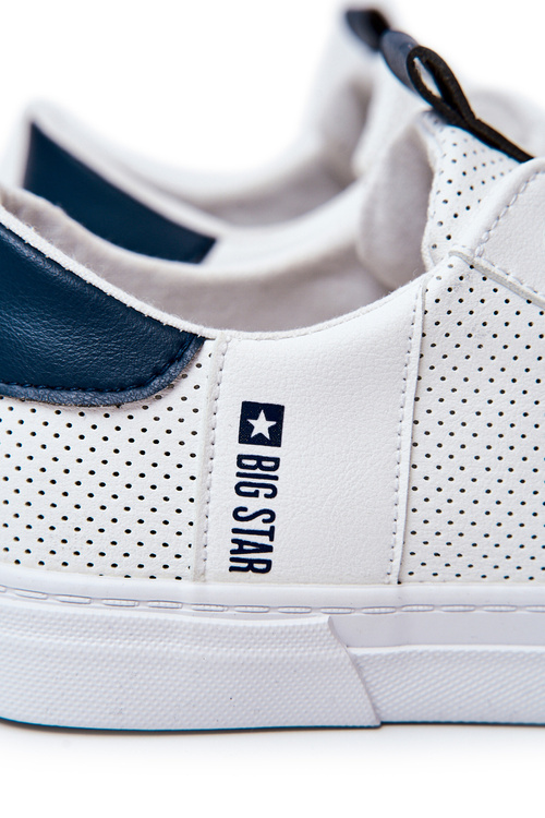 Trampki Buty Sportowe Męskie Skórzane Big Star Białe JJ174226