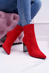 Women's Silver Stiletto Boots Red Dimmy