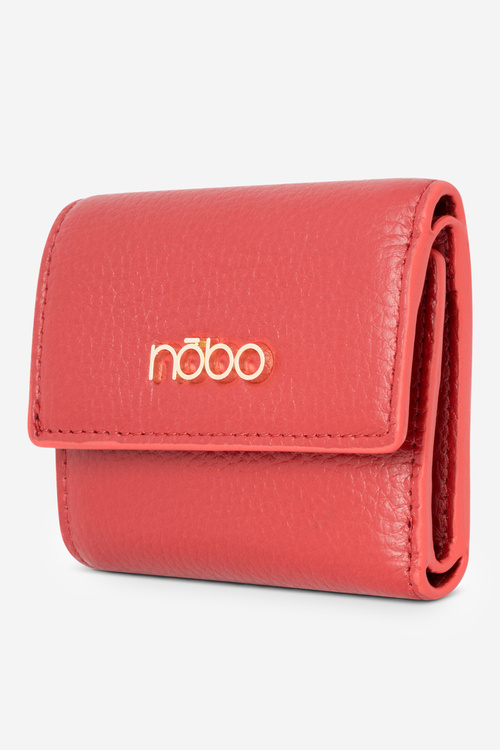 Women's Small Wallet Made of Natural Leather Nobo NPUR-LR110-C005 Red