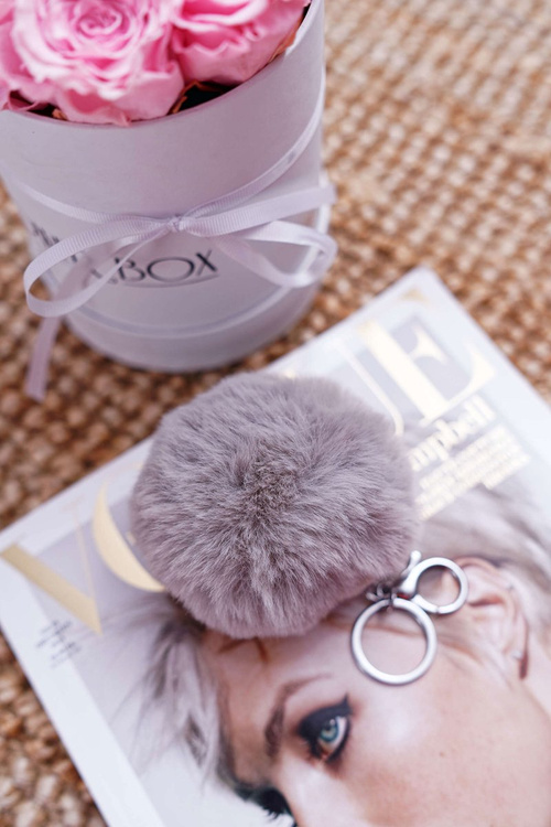 Large Keyring Grey Handbag Pendant