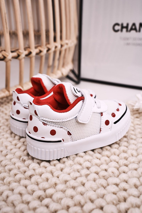 Children's Sport Shoes With Panda White Red Chico