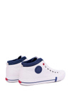 Men's Cross Jeans High Fabric Sneakers White DD1R4056