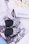 Lu Boo Black Eraser Ballerinas Stones Even