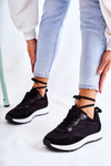 Women's Suede Sports Shoes Black Nayla
