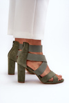 Women's Sandals with Straps Green Obissa