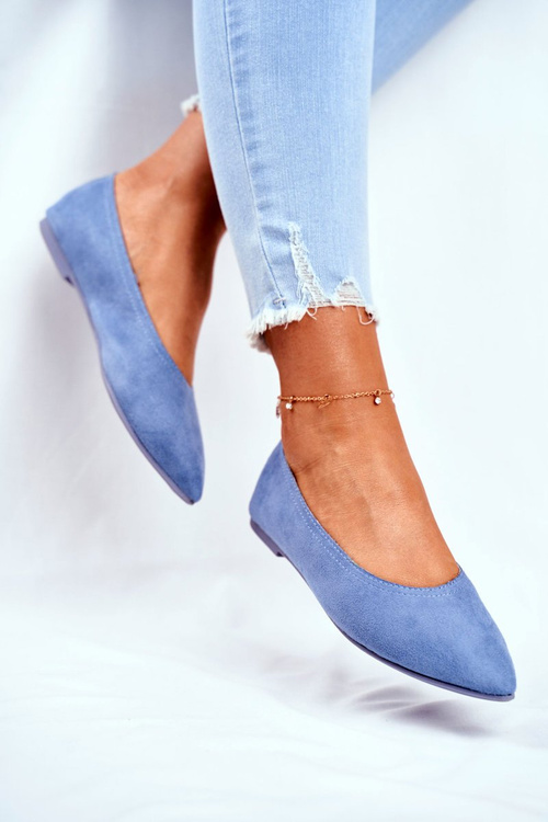 Women’s Ballerinas Eco-Suede Blue Bellissima