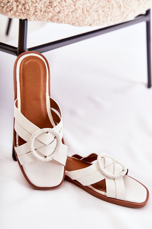 Women's Fashionable Slippers White Sansa