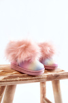 Children's Snow Boots With Eco Fur Multicolored Ariana