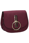 Women's Suede Handbag Maroon NOBO NBAG-F0180-C005