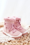 Fleece-lined Snow boots Pink Stars
