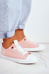 Trampki Damskie Cross Jeans Różowe FF2R4019C
