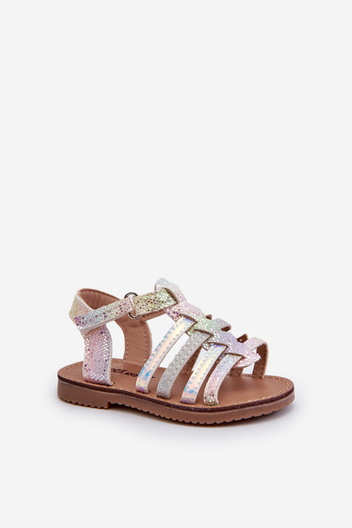 Children's Gladiator Sandals with Velcro in Multicolor Radovia